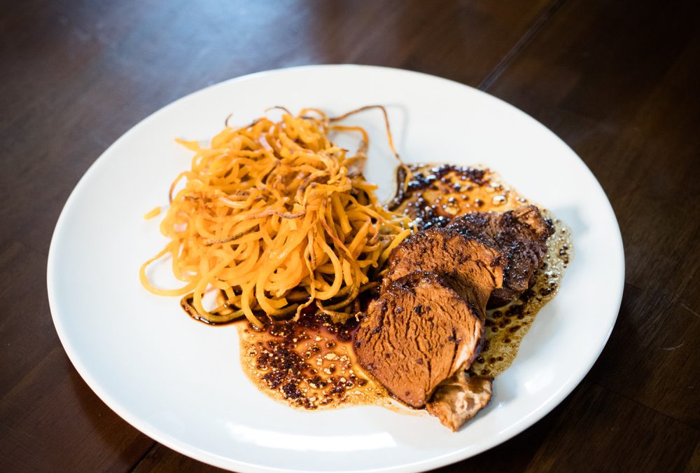 Pork Tenderloin & Balsamic-Maple Sauce