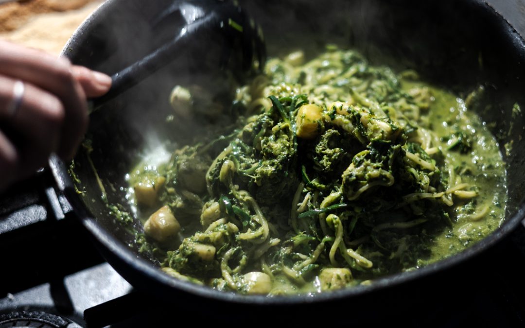 Seafood Pesto Zoodles